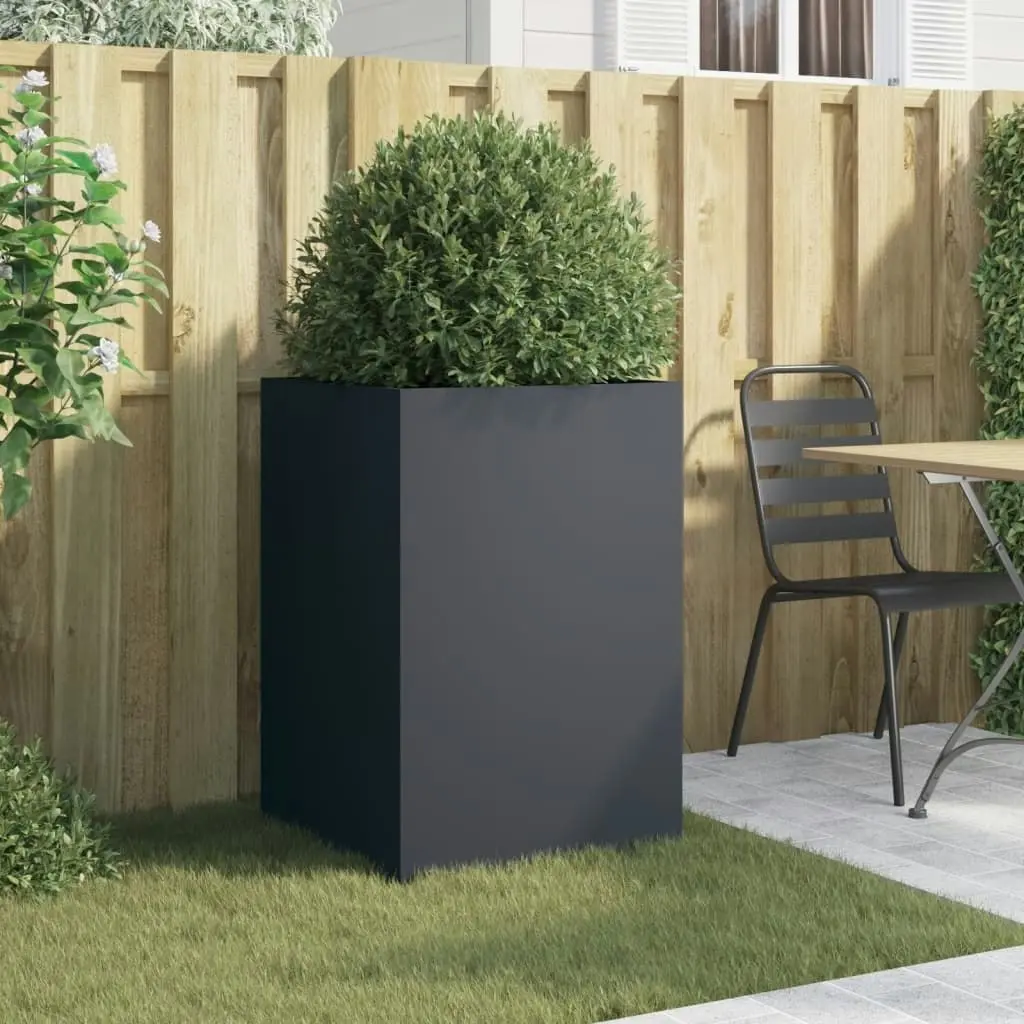 Planter Anthracite 52x48x75 cm Cold-rolled Steel 841585