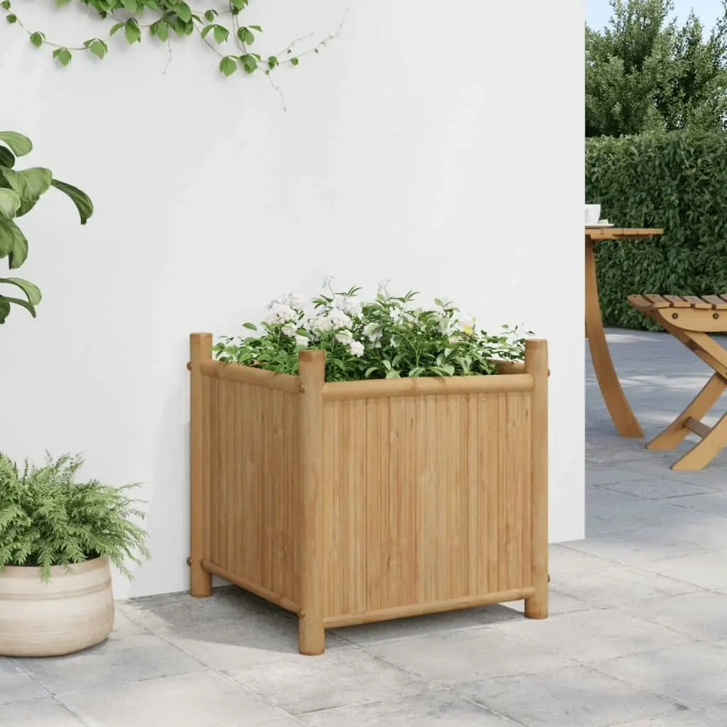 Planter 40x40x40 cm Bamboo 366464