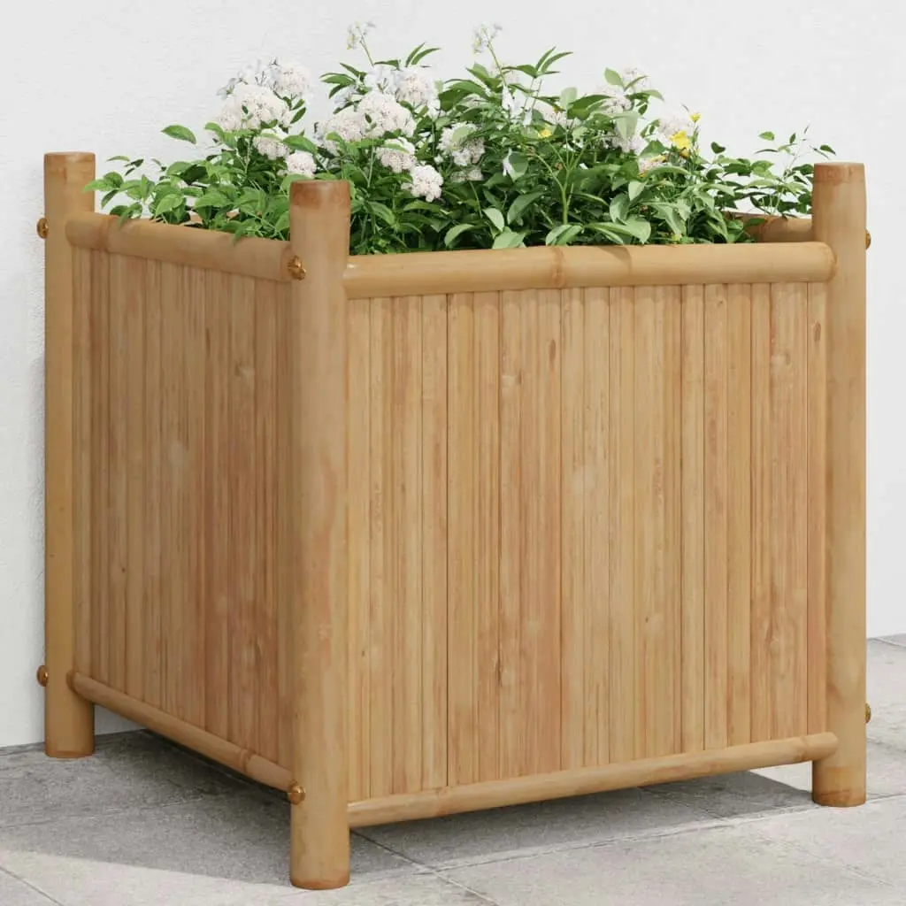 Planter 40x40x40 cm Bamboo 366464