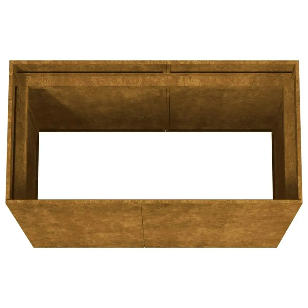 Planter 40x80x80 cm Corten Steel 824536