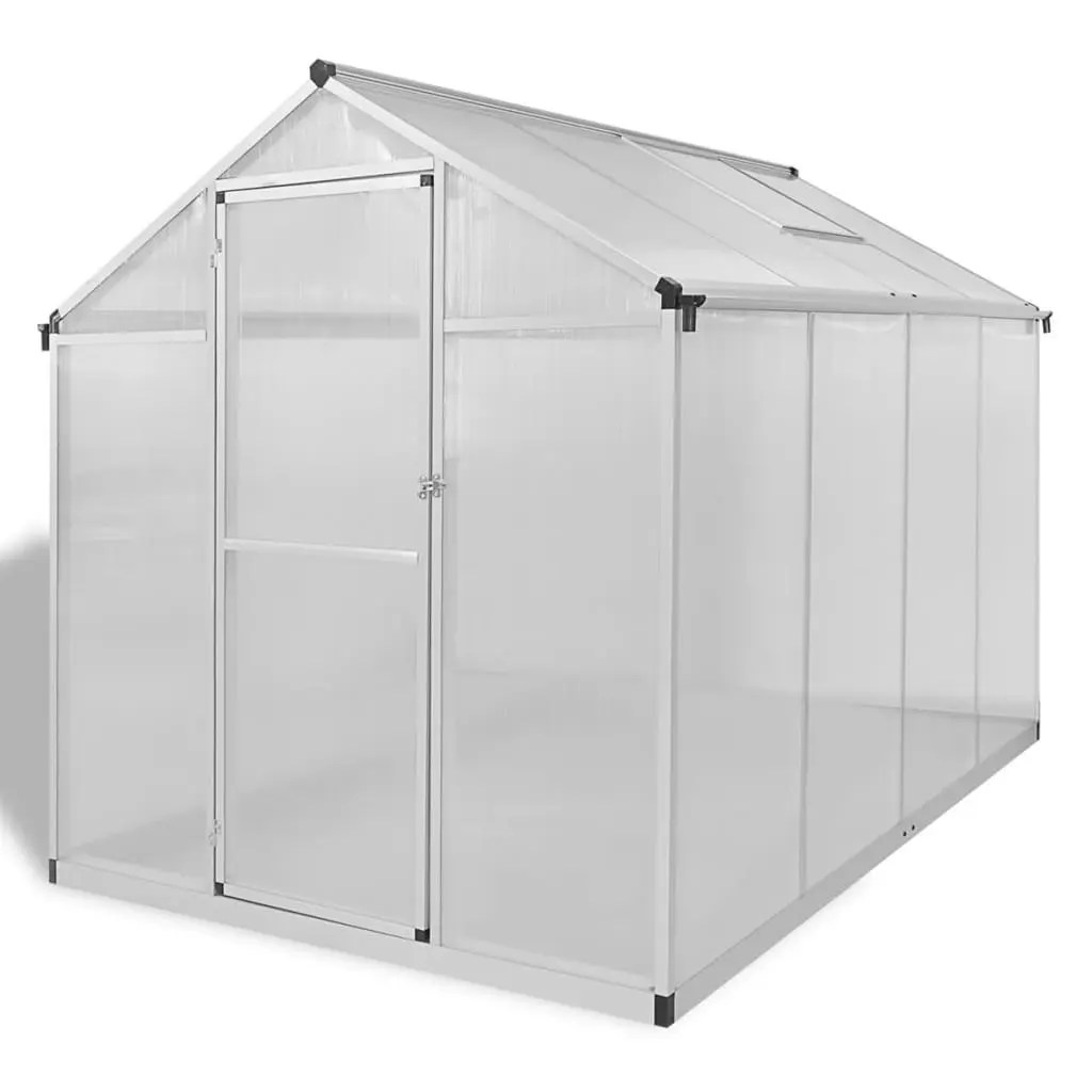 Reinforced Aluminium Greenhouse with Base Frame 4.6 mÂ² 41317