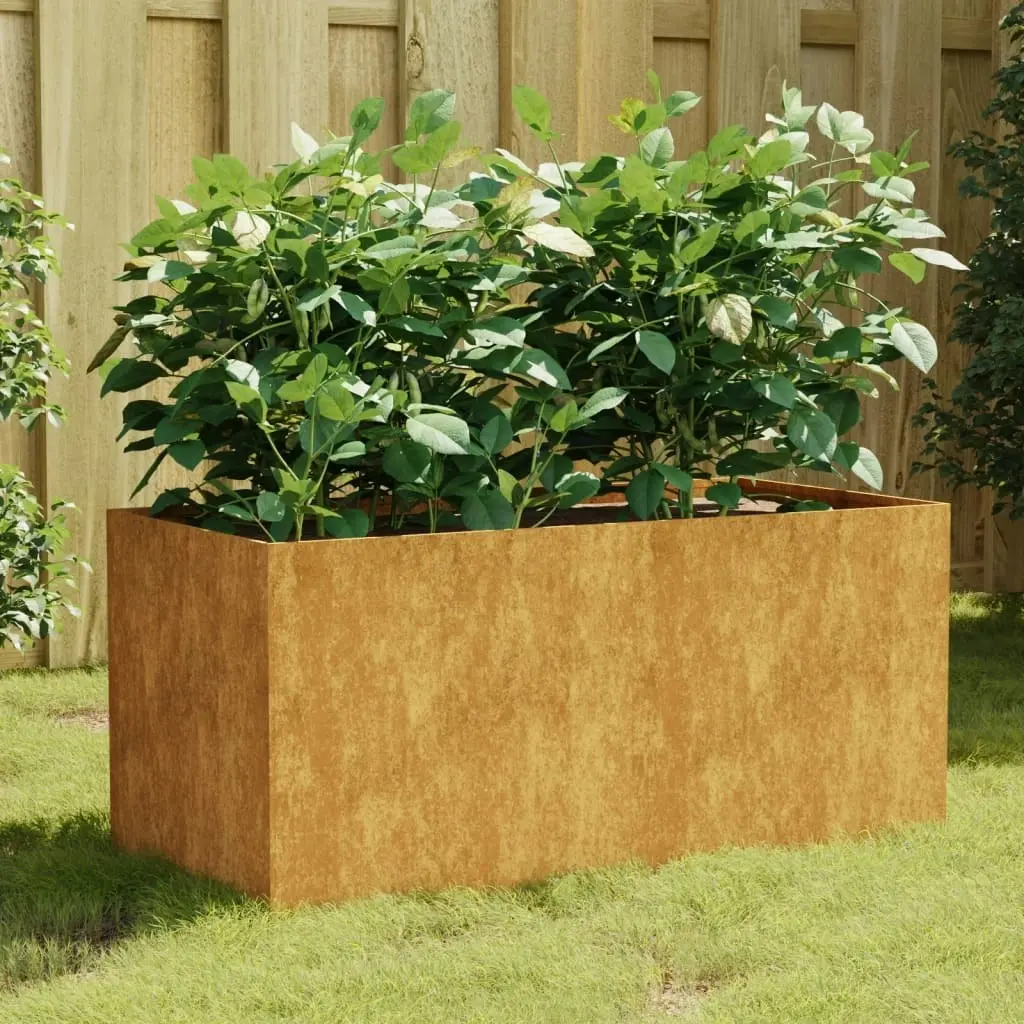 Planter 80x40x40 cm Corten Steel 824519