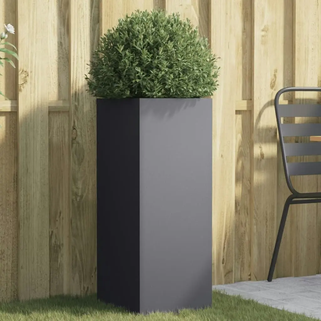 Planter Anthracite 32x29x75 cm Cold-rolled Steel 841573