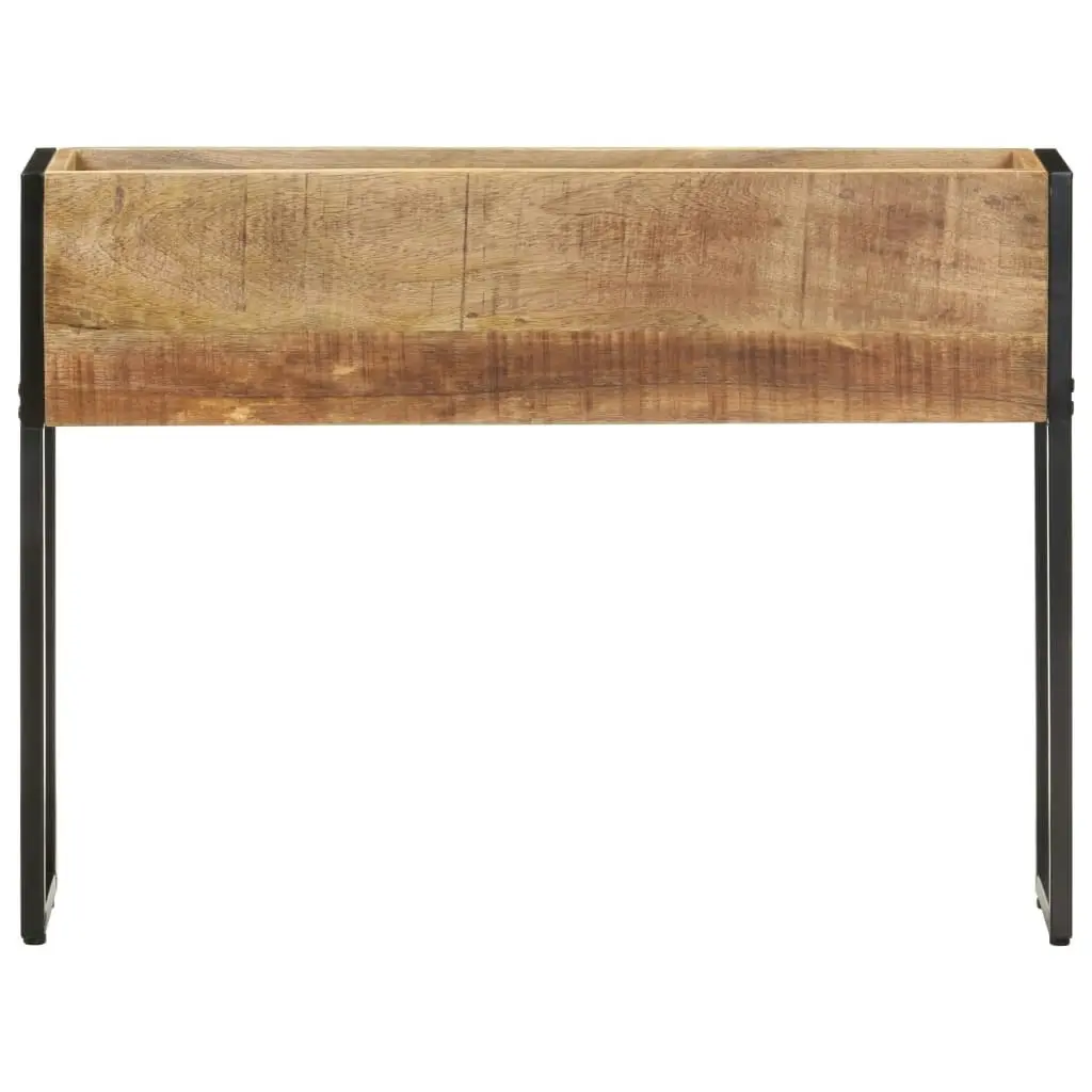 Planter 90x20x68 cm Rough Mango Wood 321938