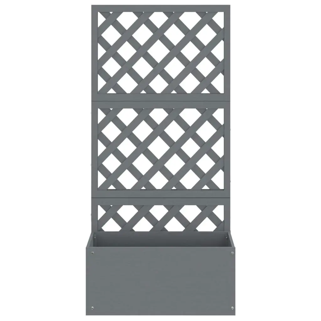 Trellis Planters 2 pcs Grey 65x33x135 cm WPC 3154899