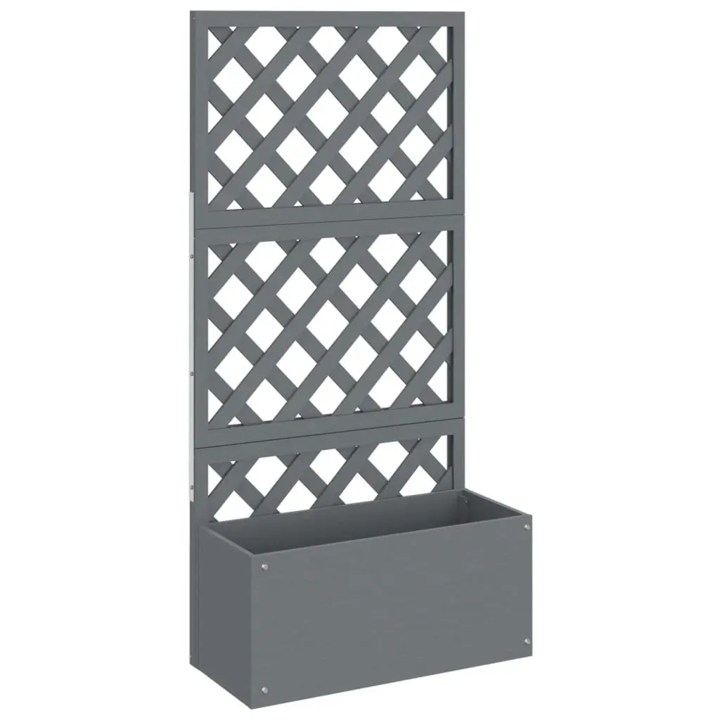 Trellis Planters 2 pcs Grey 65x33x135 cm WPC 3154899