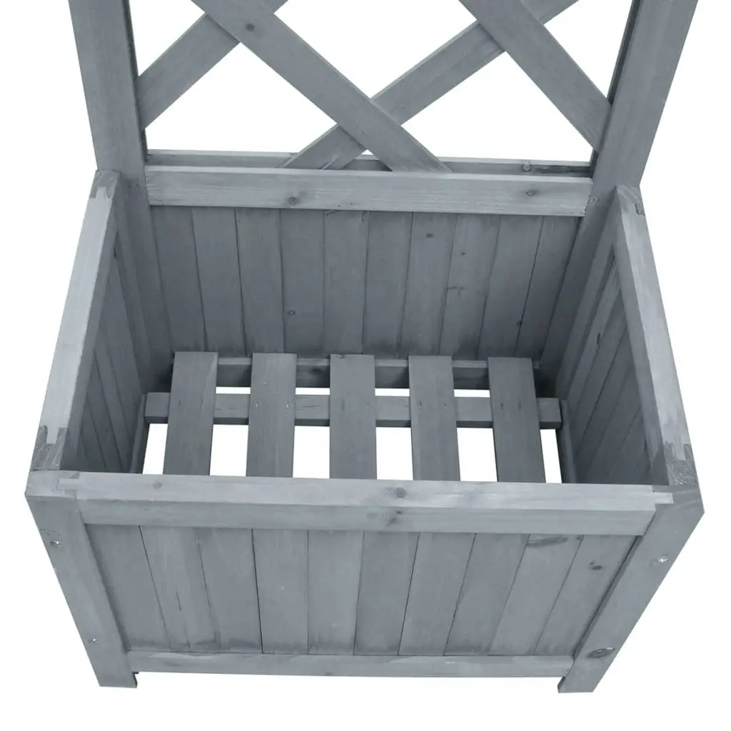 Trellis Planter 40x30x135 cm Solid Firwood 310037