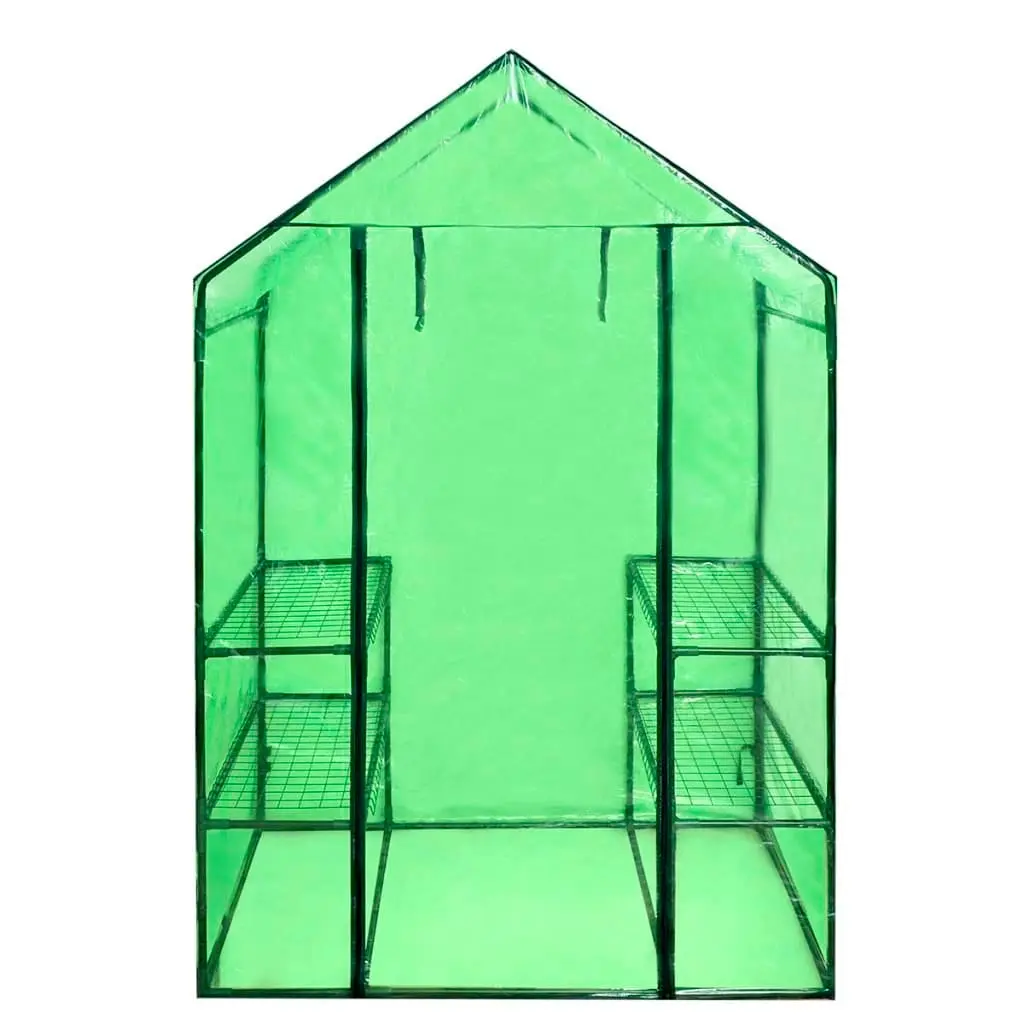 Walk-in Greenhouse with 4 Shelves 41545