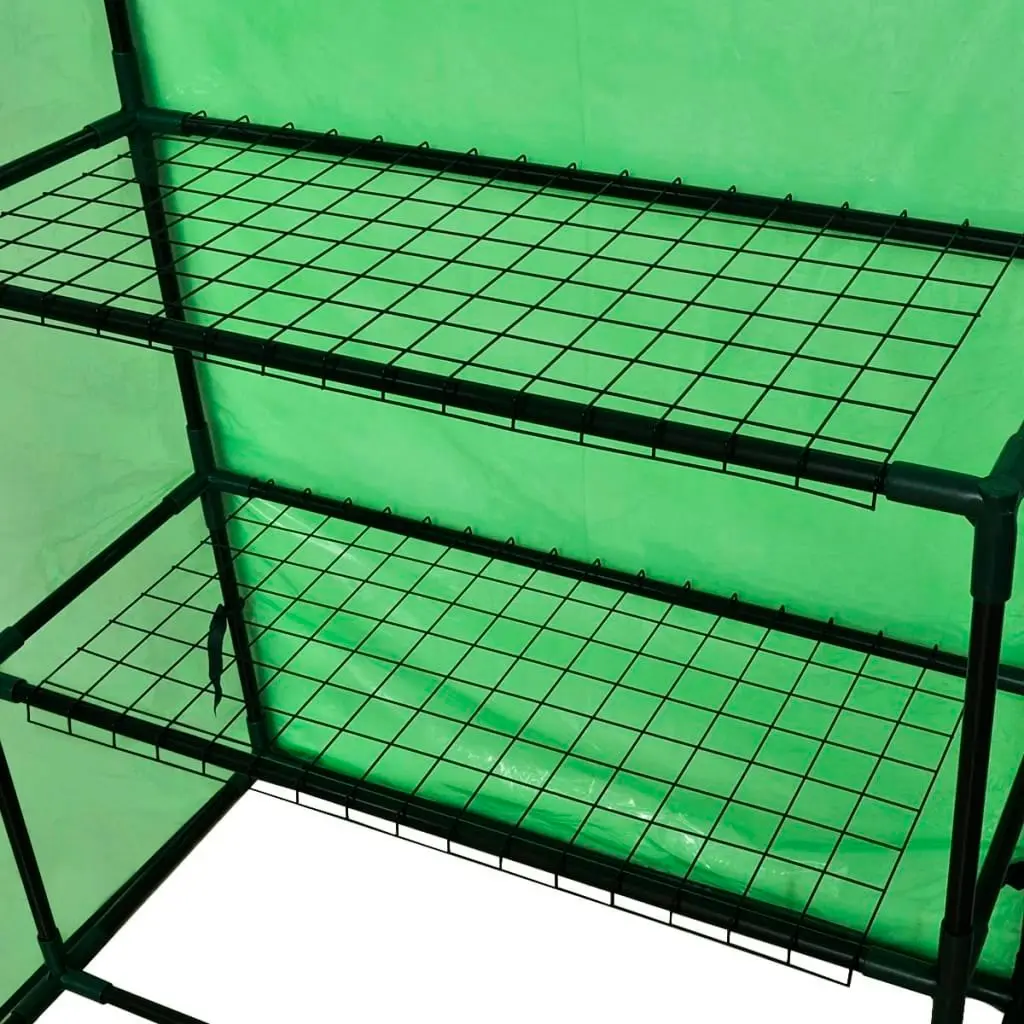 Walk-in Greenhouse with 4 Shelves 41545