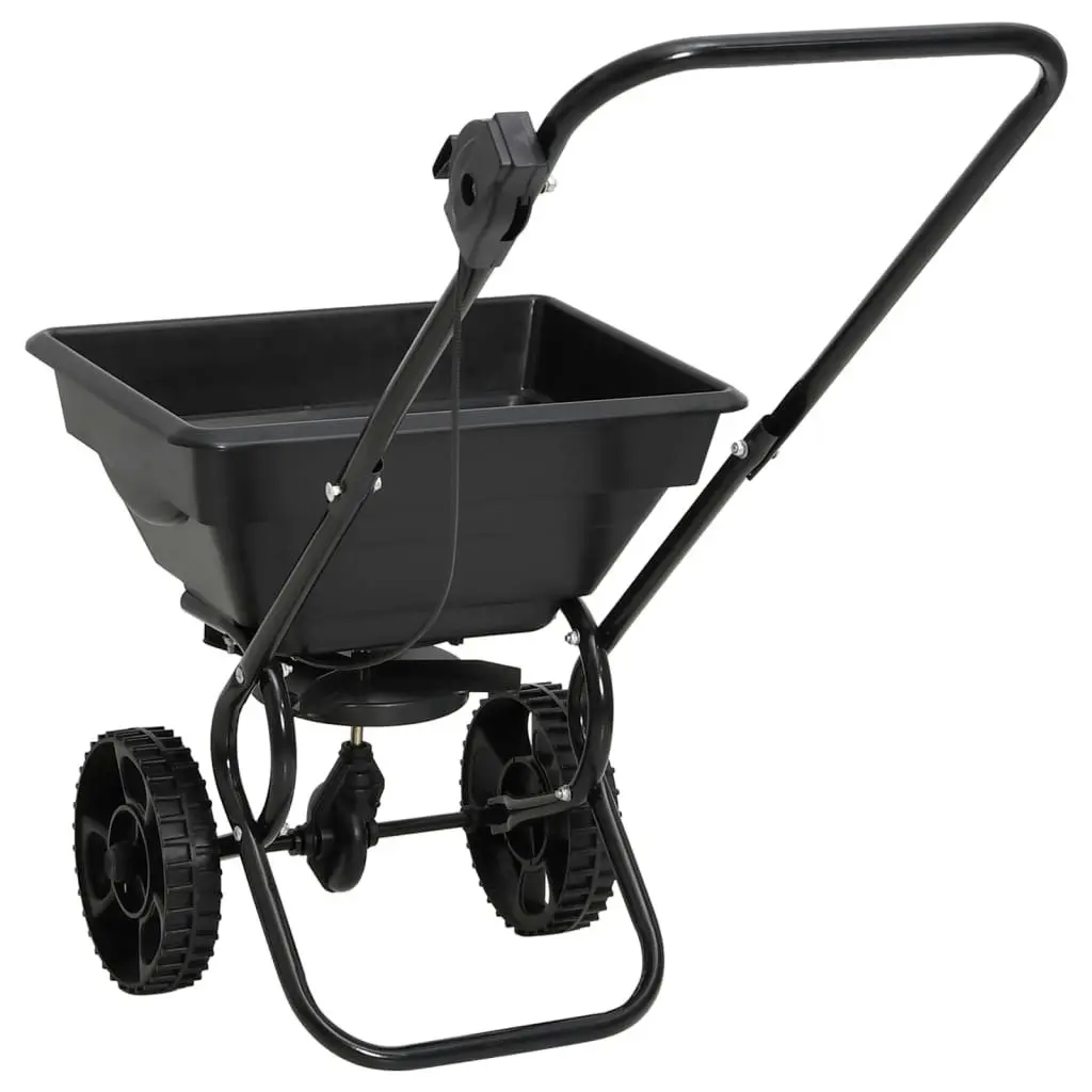 Walk Behind Salt Spreader PVC and Steel 92x46x70 cm 15 L 142965