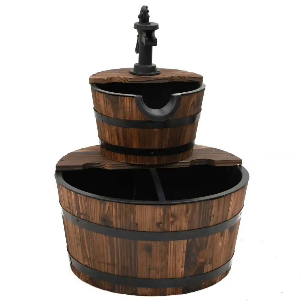 Water Fountain with Pump 44.5x44.5x58 cm Solid Wood Fir 364852