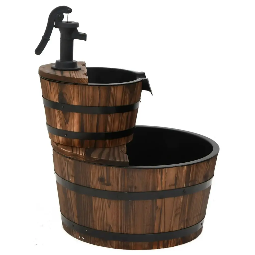 Water Fountain with Pump 44.5x44.5x58 cm Solid Wood Fir 364852