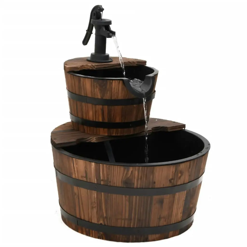 Water Fountain with Pump 44.5x44.5x58 cm Solid Wood Fir 364852