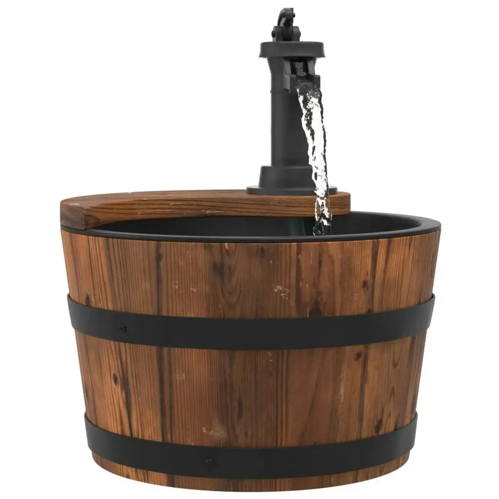 Water Fountain with Pump 28x28x34.5 cm Solid Wood Fir 364853