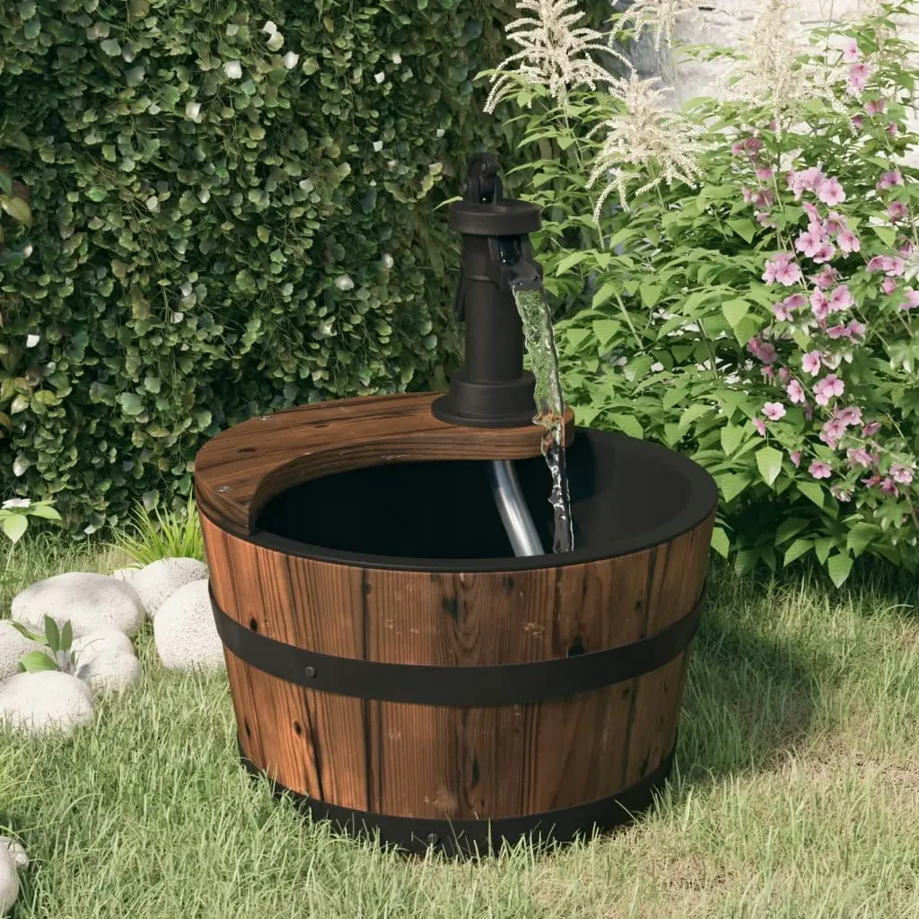 Water Fountain with Pump 28x28x34.5 cm Solid Wood Fir 364853