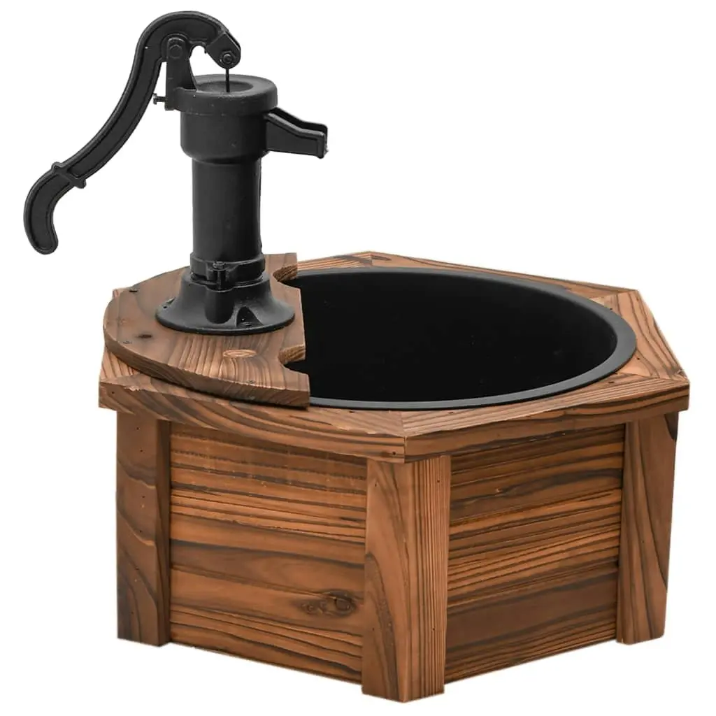 Water Fountain with Pump 57x57x53 cm Solid Wood Fir 364854