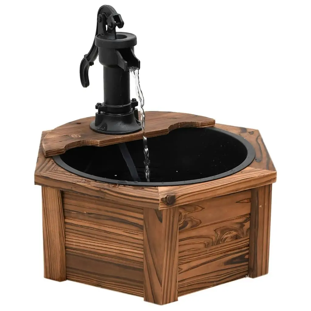 Water Fountain with Pump 57x57x53 cm Solid Wood Fir 364854