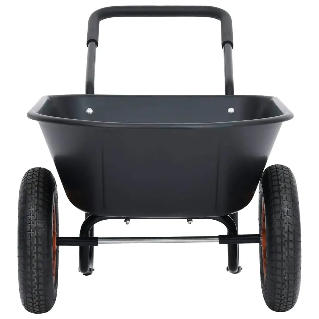 Wheelbarrow Black and Orange 78 L 100 kg 92592