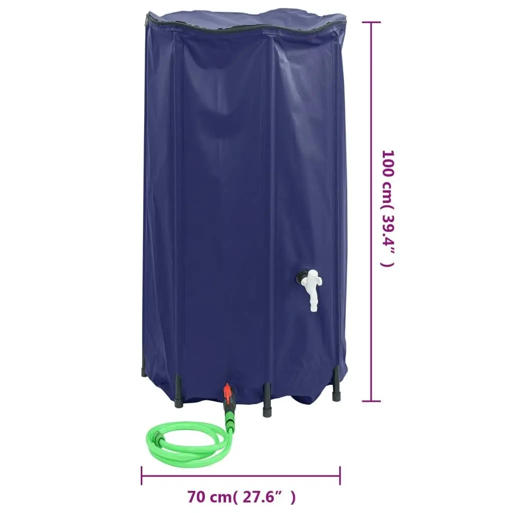 Water Tank with Tap Foldable 380 L PVC 156014