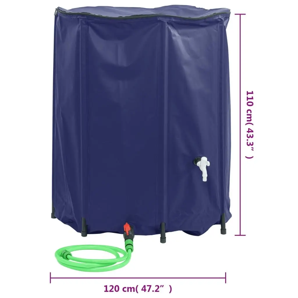 Water Tank with Tap Foldable 1250 L PVC 156005