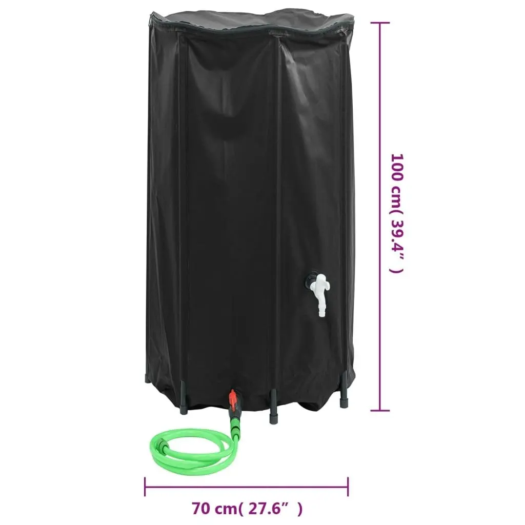 Water Tank with Tap Foldable 380 L PVC 156013