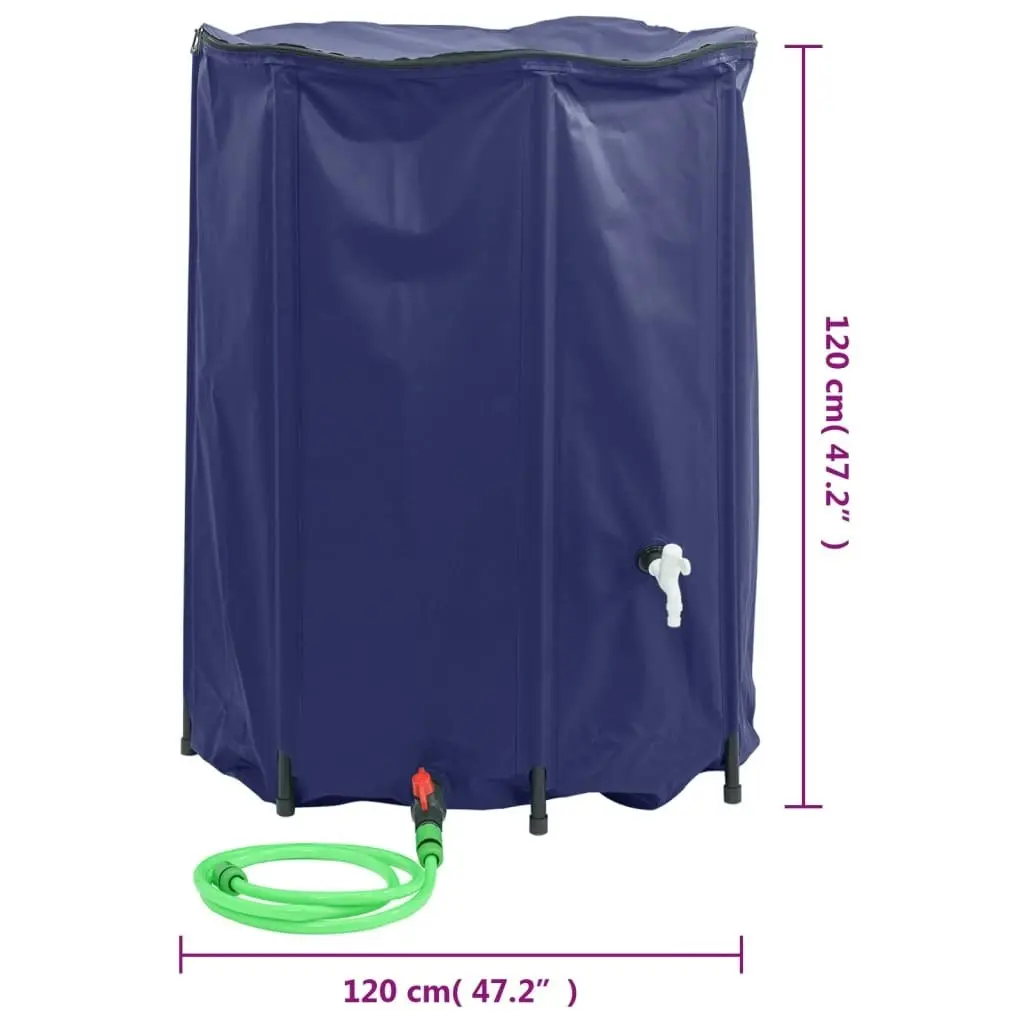 Water Tank with Tap Foldable 1350 L PVC 156008