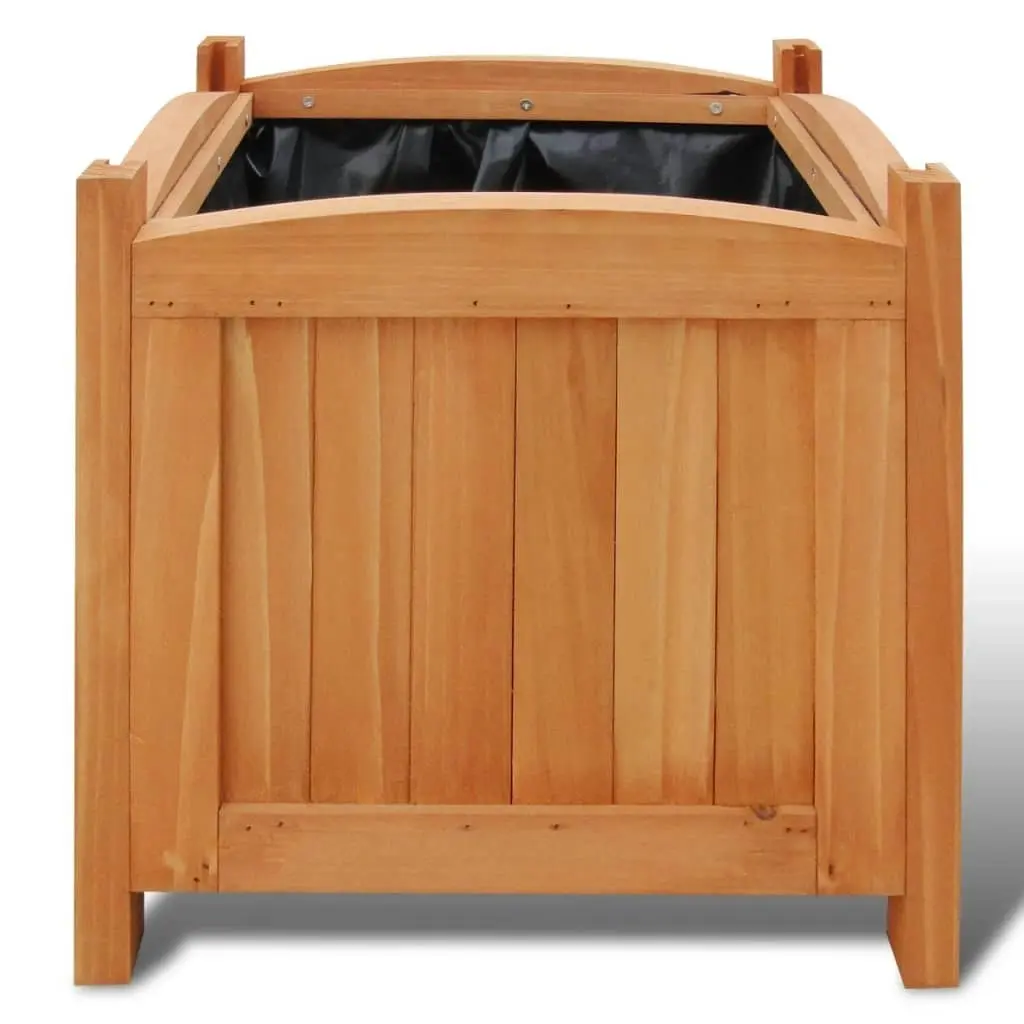 Wooden Raised Bed 30x30x30 cm Set of 2 41301