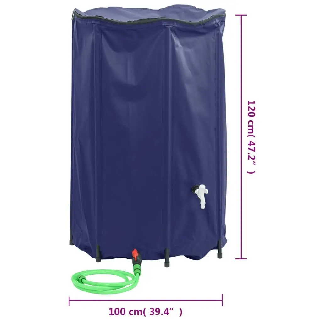 Water Tank with Tap Foldable 1000 L PVC 156002