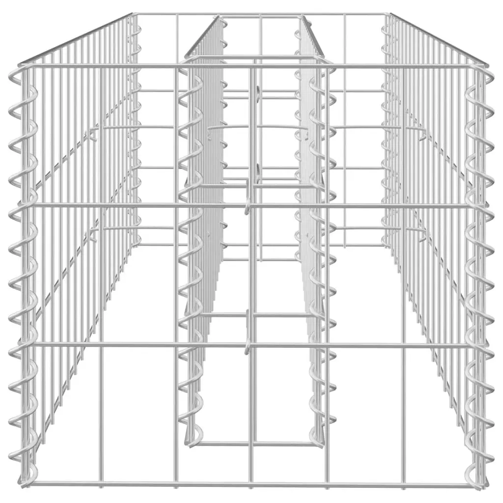 Gabion Raised Bed Galvanised Steel 90x30x30 cm 145629