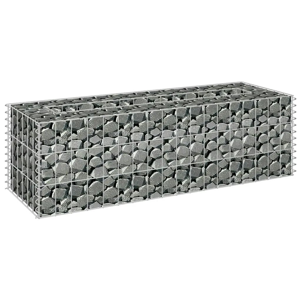 Gabion Raised Bed Galvanised Steel 90x30x30 cm 145629