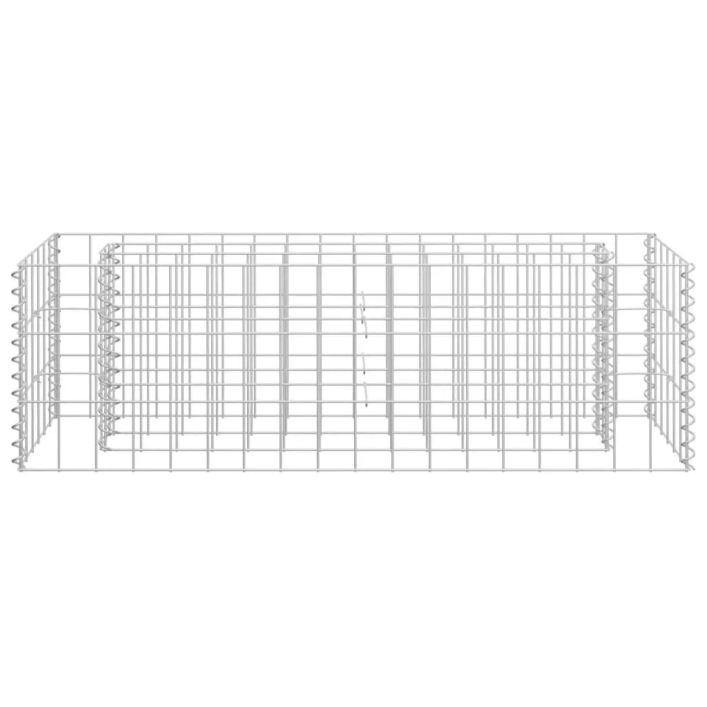 Gabion Raised Bed Galvanised Steel 90x30x30 cm 145629