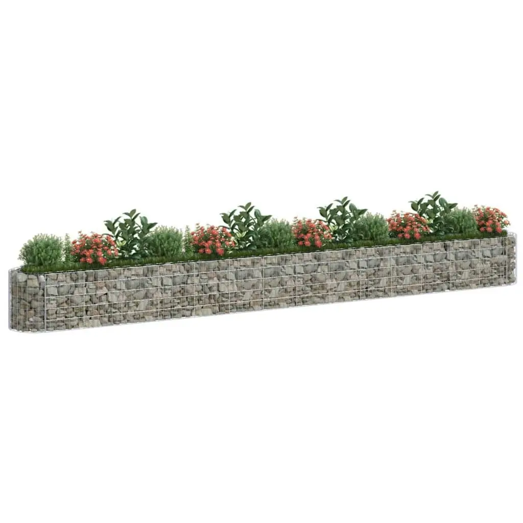 Gabion Raised Bed Galvanised Iron 540x50x50 cm 152030