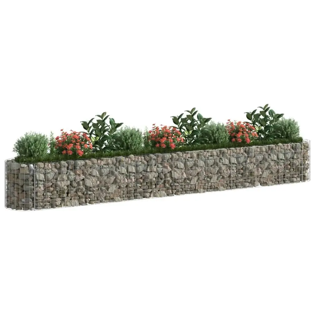 Gabion Raised Bed Galvanised Iron 400x50x50 cm 152028