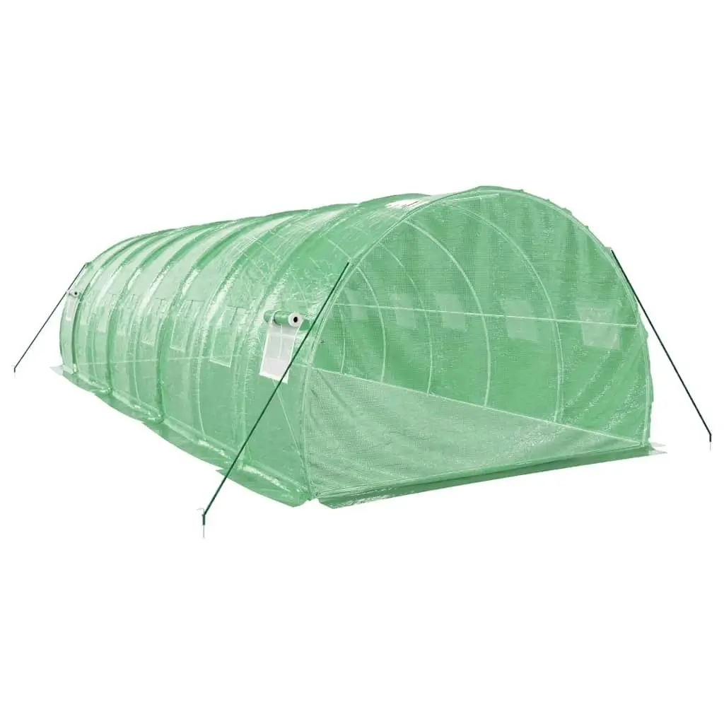 Greenhouse with Steel Frame Green 24 mÂ² 8x3x2 m 3188041