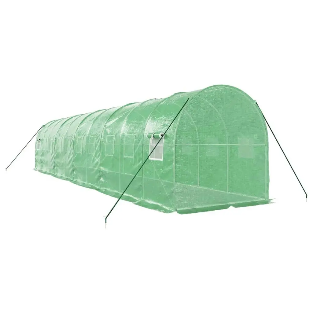 Greenhouse with Steel Frame Green 20 mÂ² 10x2x2 m 3188020