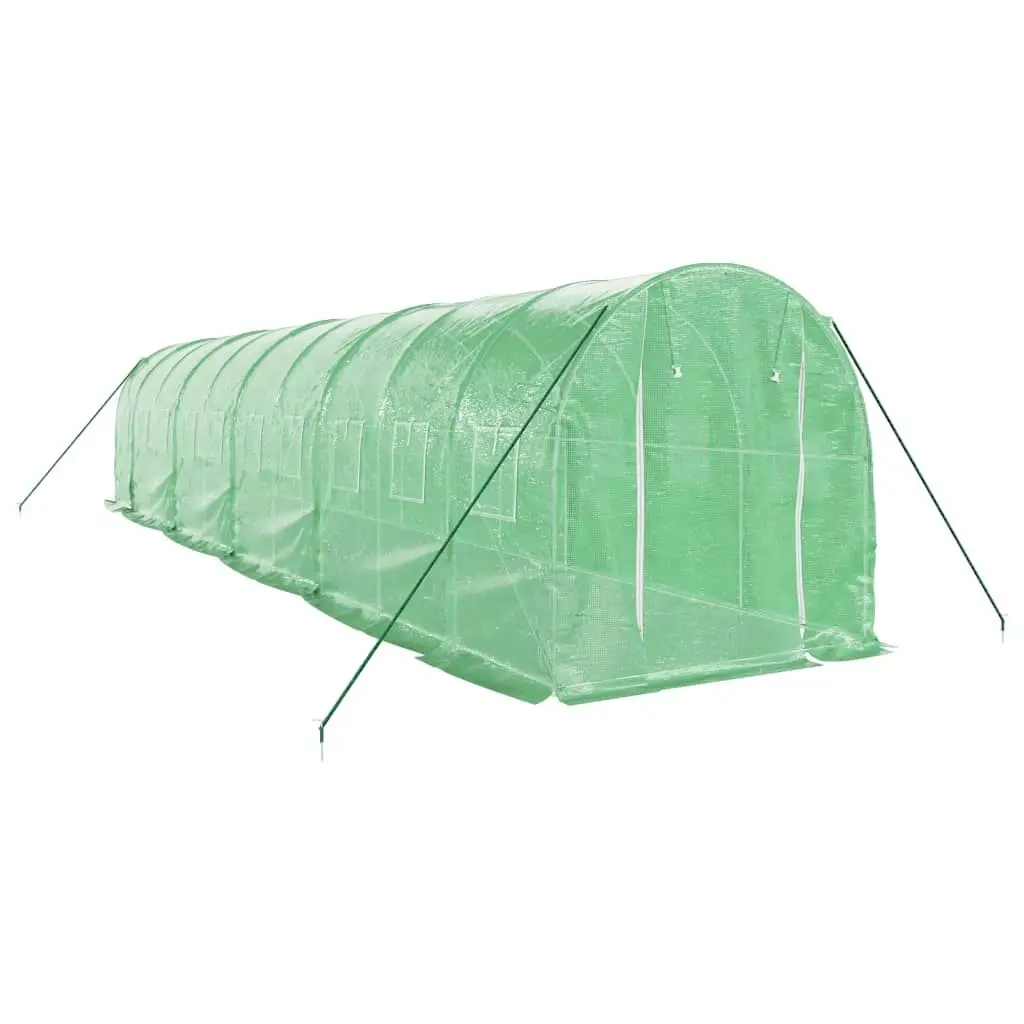 Greenhouse with Steel Frame Green 20 mÂ² 10x2x2 m 3188020