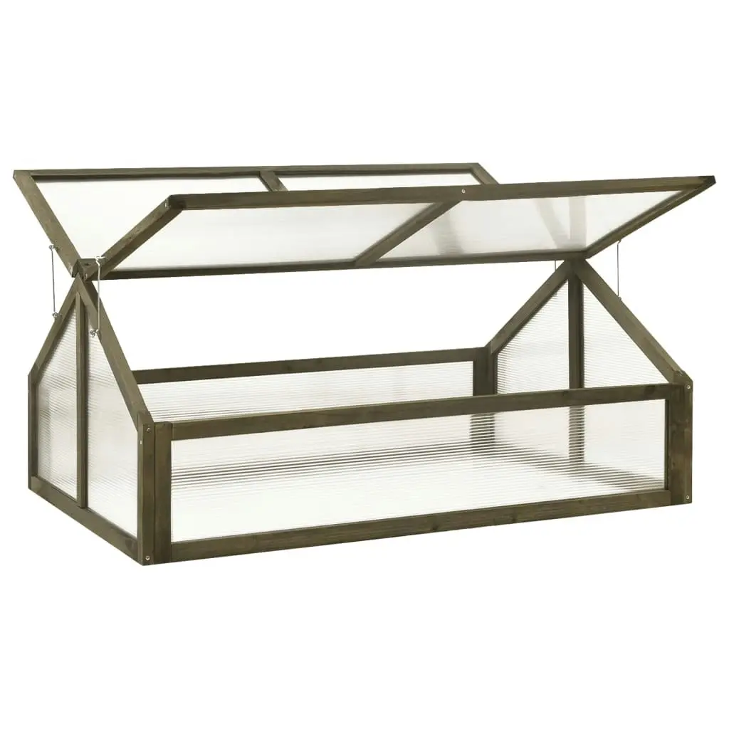 Greenhouse Grey 114x80x50 cm Firwood 316416