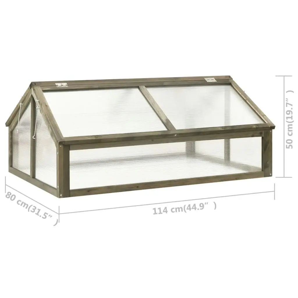 Greenhouse Grey 114x80x50 cm Firwood 316416