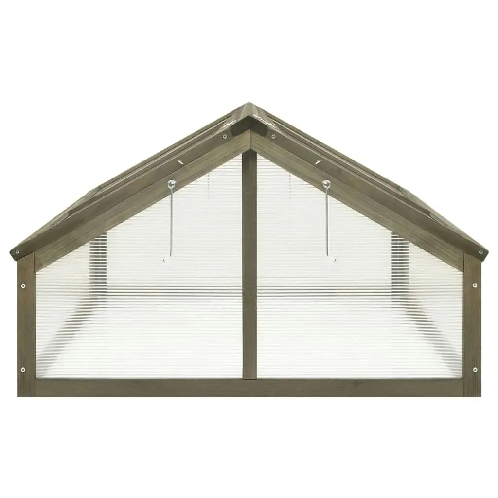 Greenhouse Grey 114x80x50 cm Firwood 316416