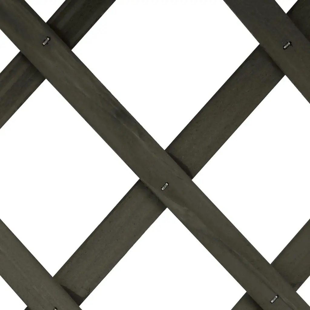 Garden Trellis Planter Grey 45x30x74 cm Solid Firwood 314839