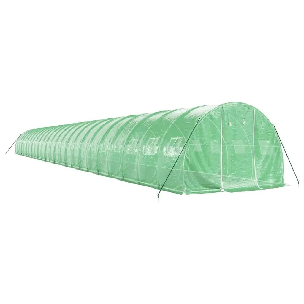 Greenhouse with Steel Frame Green 72 mÂ² 24x3x2 m 3188049