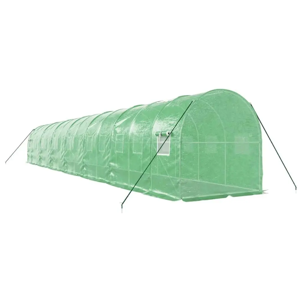 Greenhouse with Steel Frame Green 28 mÂ² 14x2x2 m 3188022