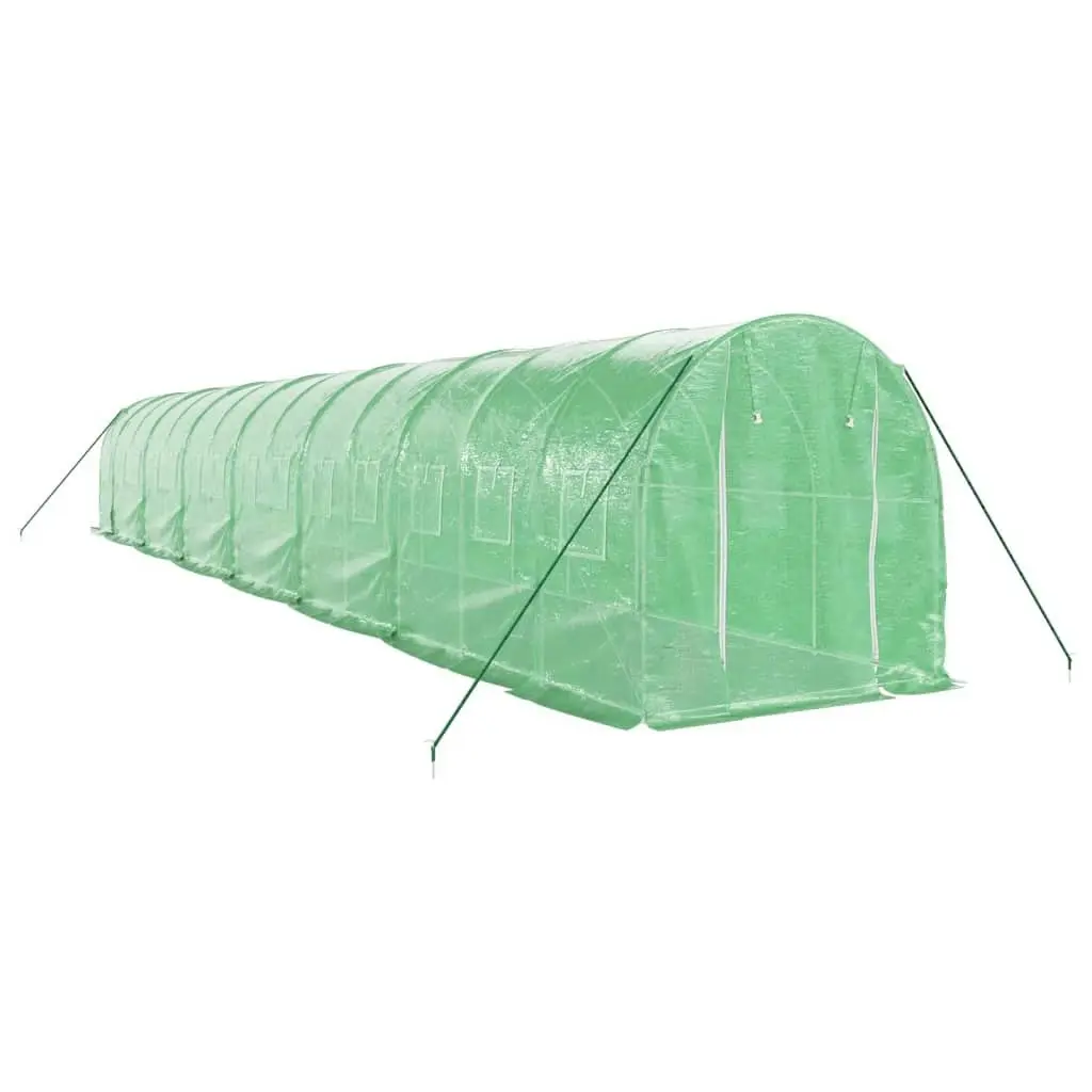 Greenhouse with Steel Frame Green 28 mÂ² 14x2x2 m 3188022