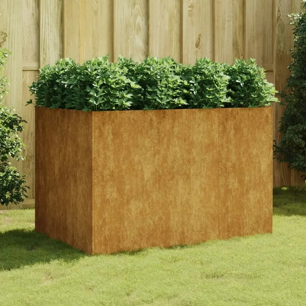 Garden Raised Bed 120x80x80 cm Corten Steel 824538