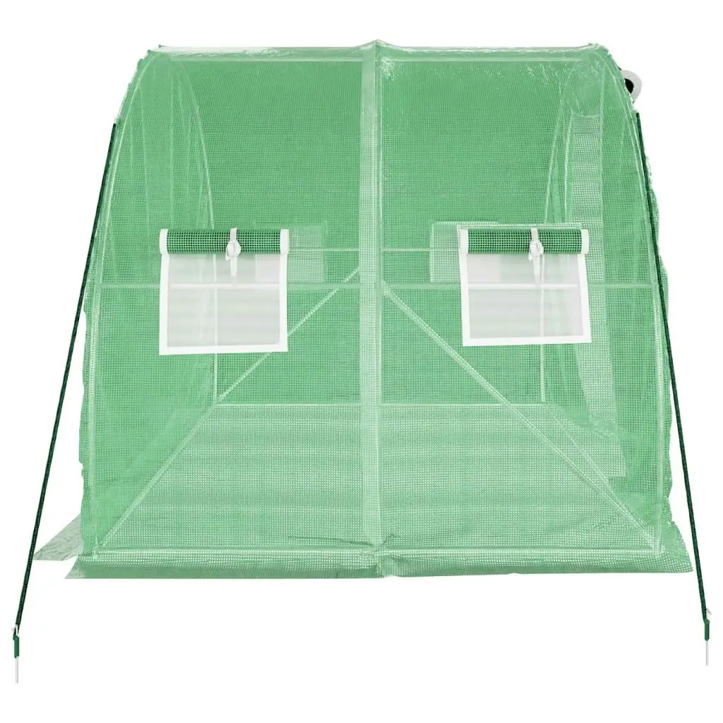 Greenhouse with Steel Frame Green 6 mÂ² 3x2x2 m 364077