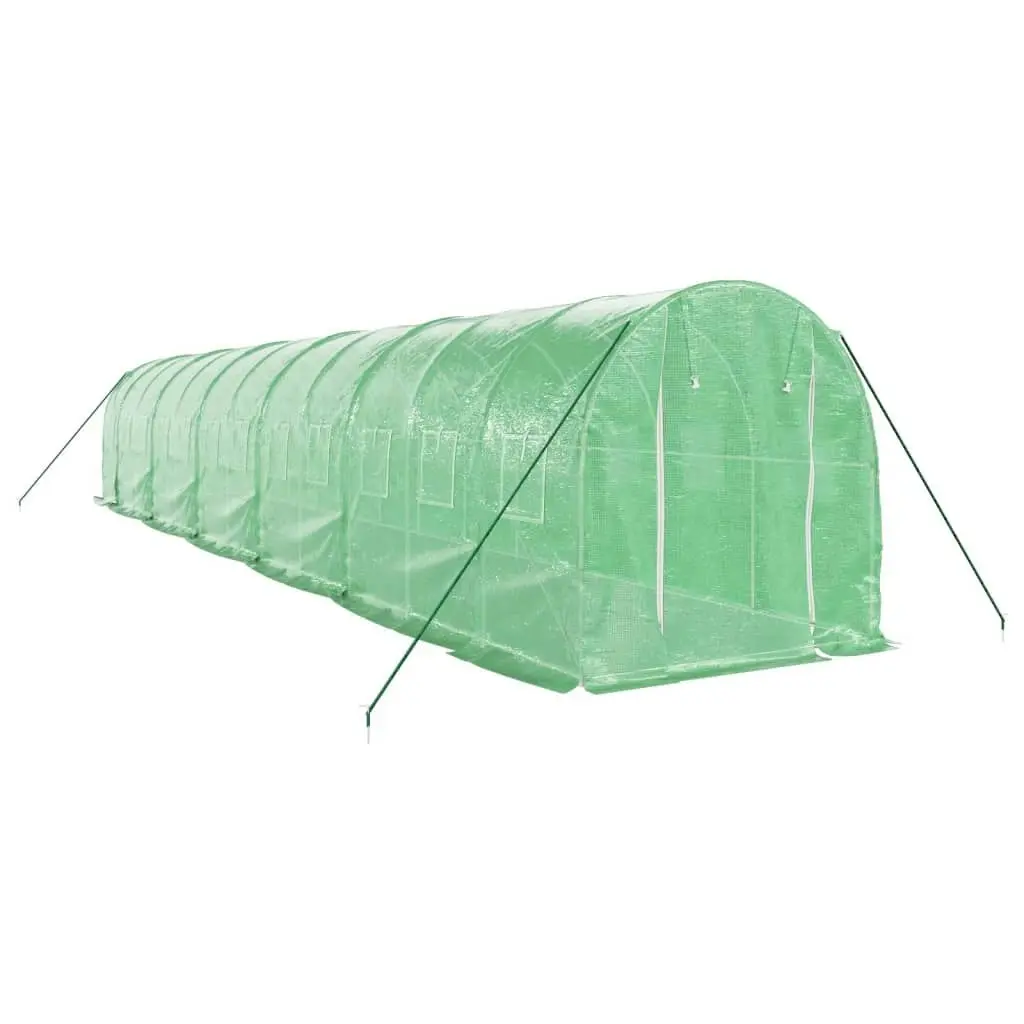 Greenhouse with Steel Frame Green 24 mÂ² 12x2x2 m 3188021