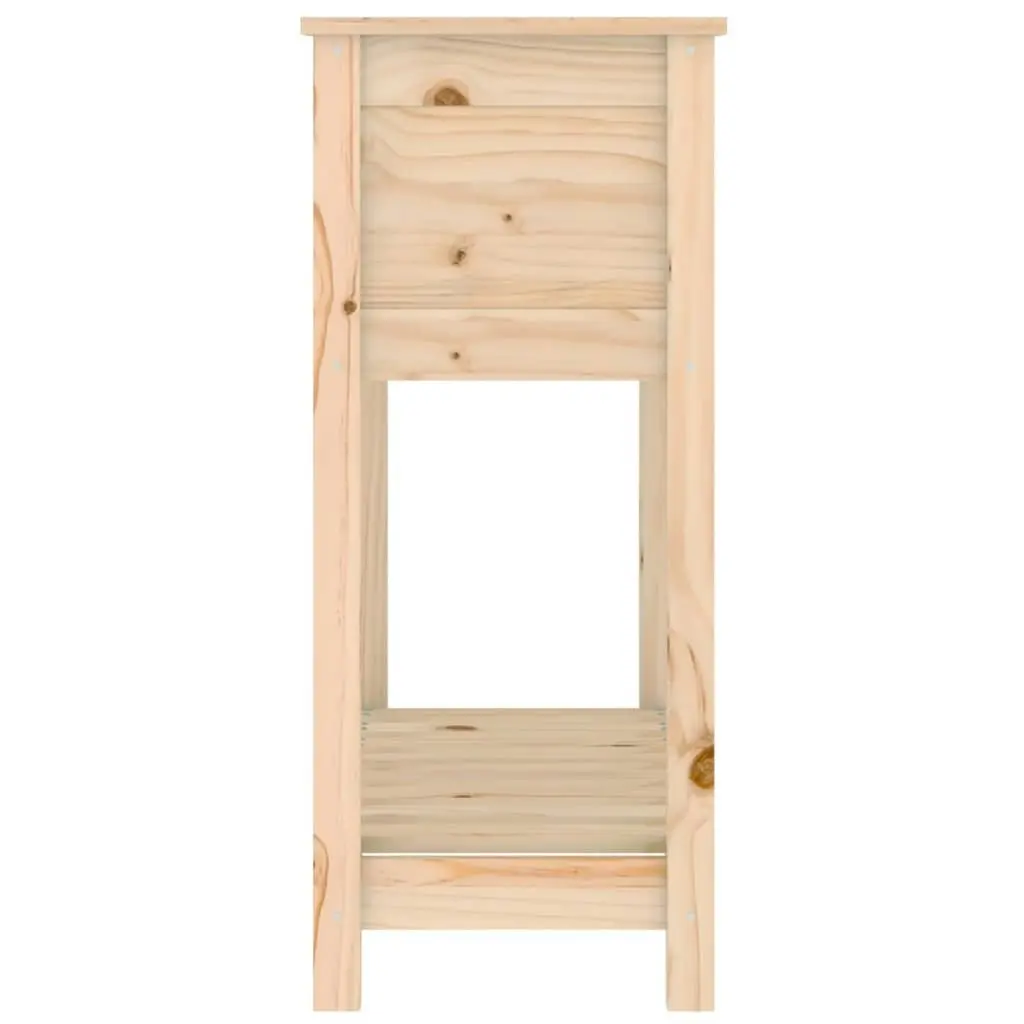 Planter with Shelf 82.5x34.5x81 cm Solid Wood Pine 823759