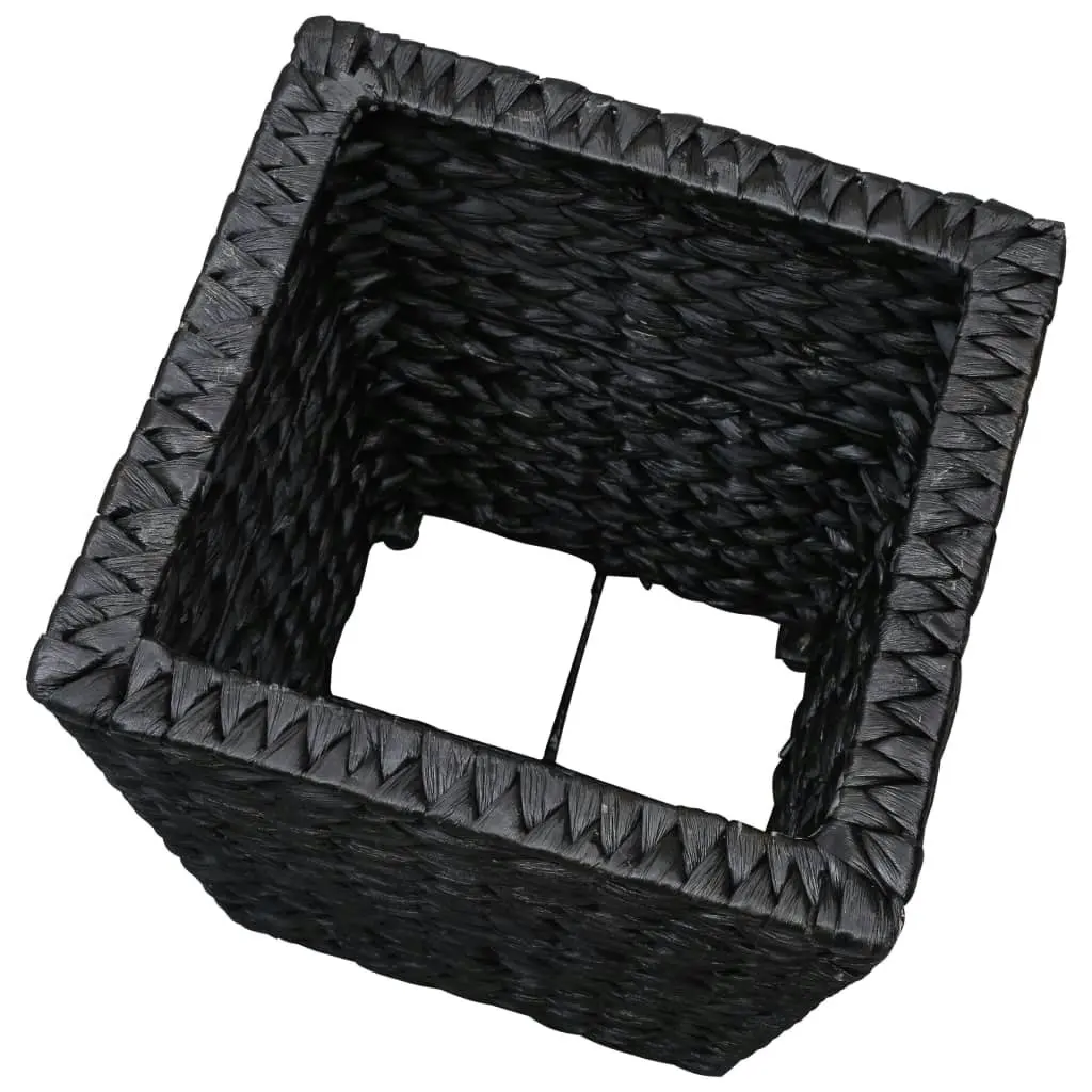 Raised Beds 3 pcs Water Hyacinth Black 45573