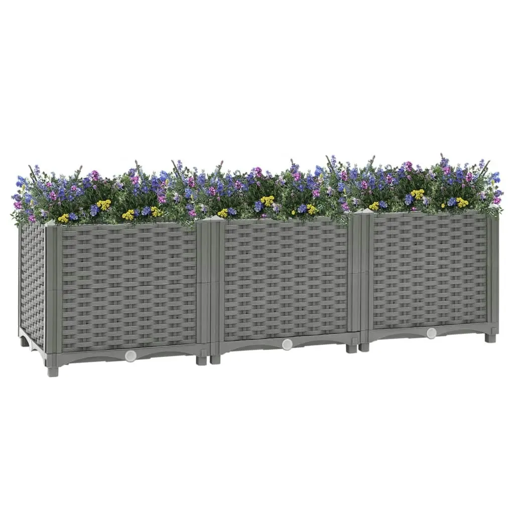 Raised Bed 120x40x38 cm Polypropylene 153295