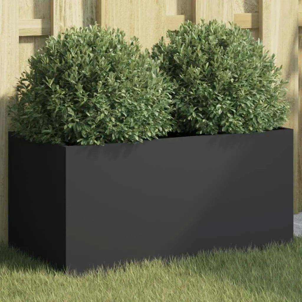 Planter Black 62x30x29 cm Cold-rolled Steel 841589